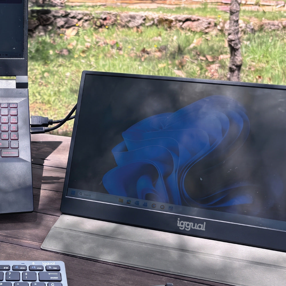 Monitor iggual Portátil 15,6" IPS FHD USB-C Bolsa - imagem 11