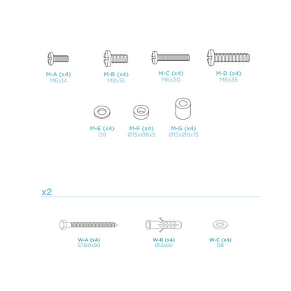 Suporte TV Tooq LPCE11120TSLI-B Teto 60"-120" - imagem 10