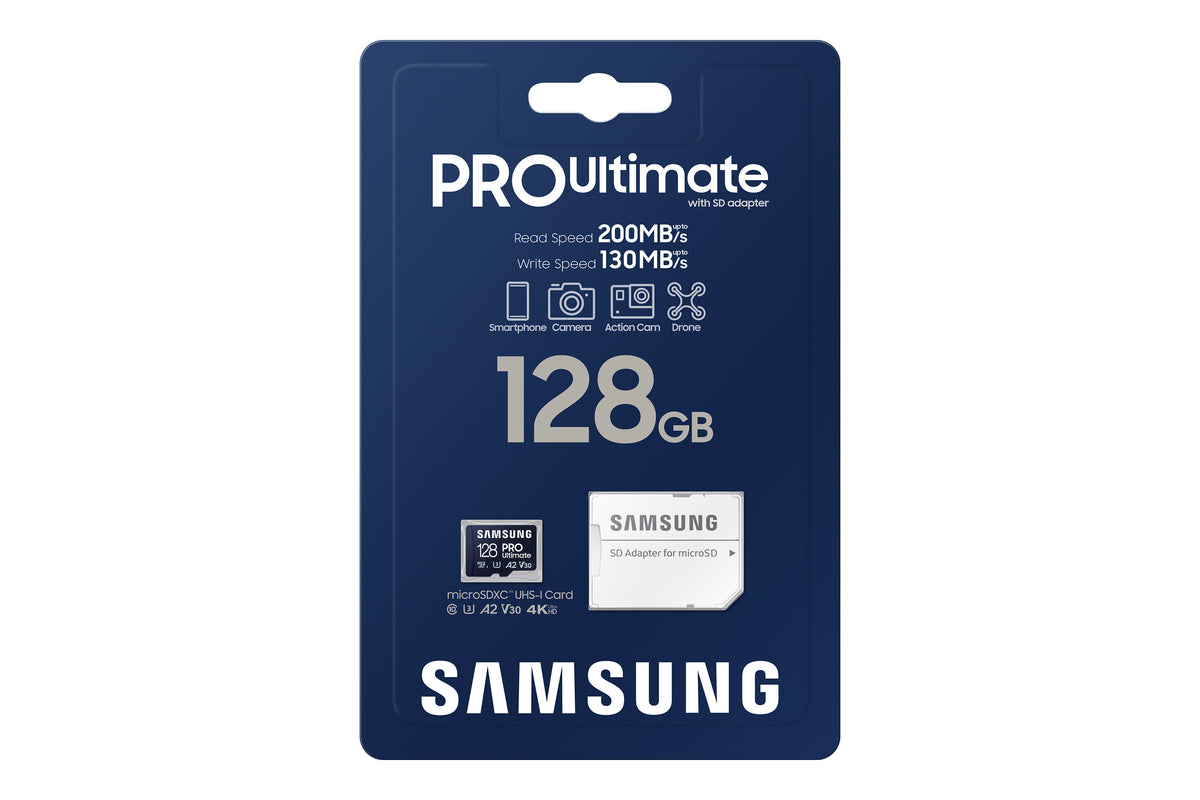Cartão de Memória Samsung MicroSDHC PRO Ultimate 128GB U3,V30,A2,4K - imagem 9