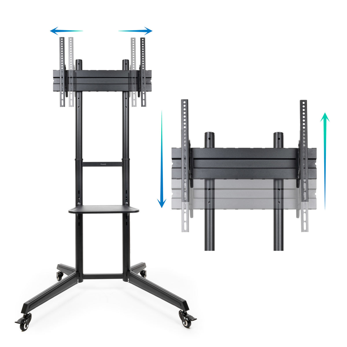 Suporte TV Tooq FS1170M-B suelo ruedas Ramsés 37"-70" - imagem 7