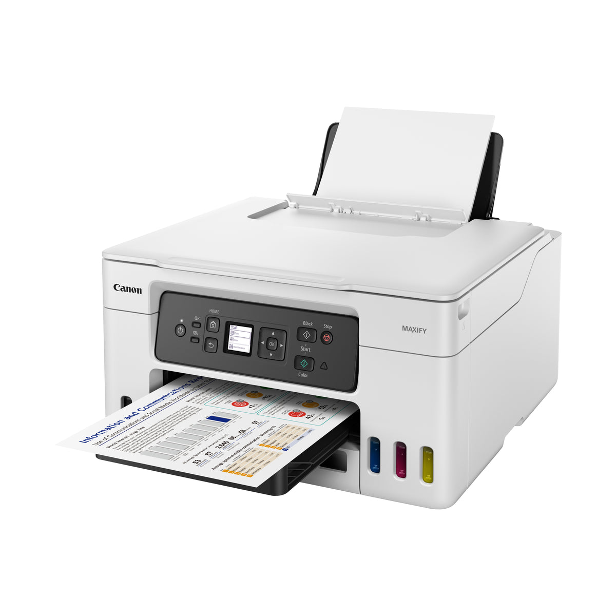 Impressora Canon Multifunção Recarregável MAXIFY GX3050 MegaTank WiFi/ Duplex/ Branco