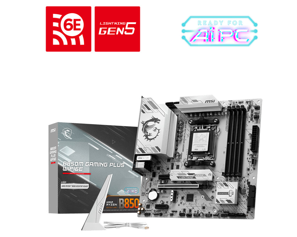 MSI Placa Base B850M de jogos PLUS WIFI6E DDR5 mATX - imagem 6