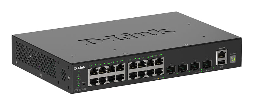 Switch de Rede D-Link DGS-1530-20/E 16xGb 4x10G SFP+ - imagem 4