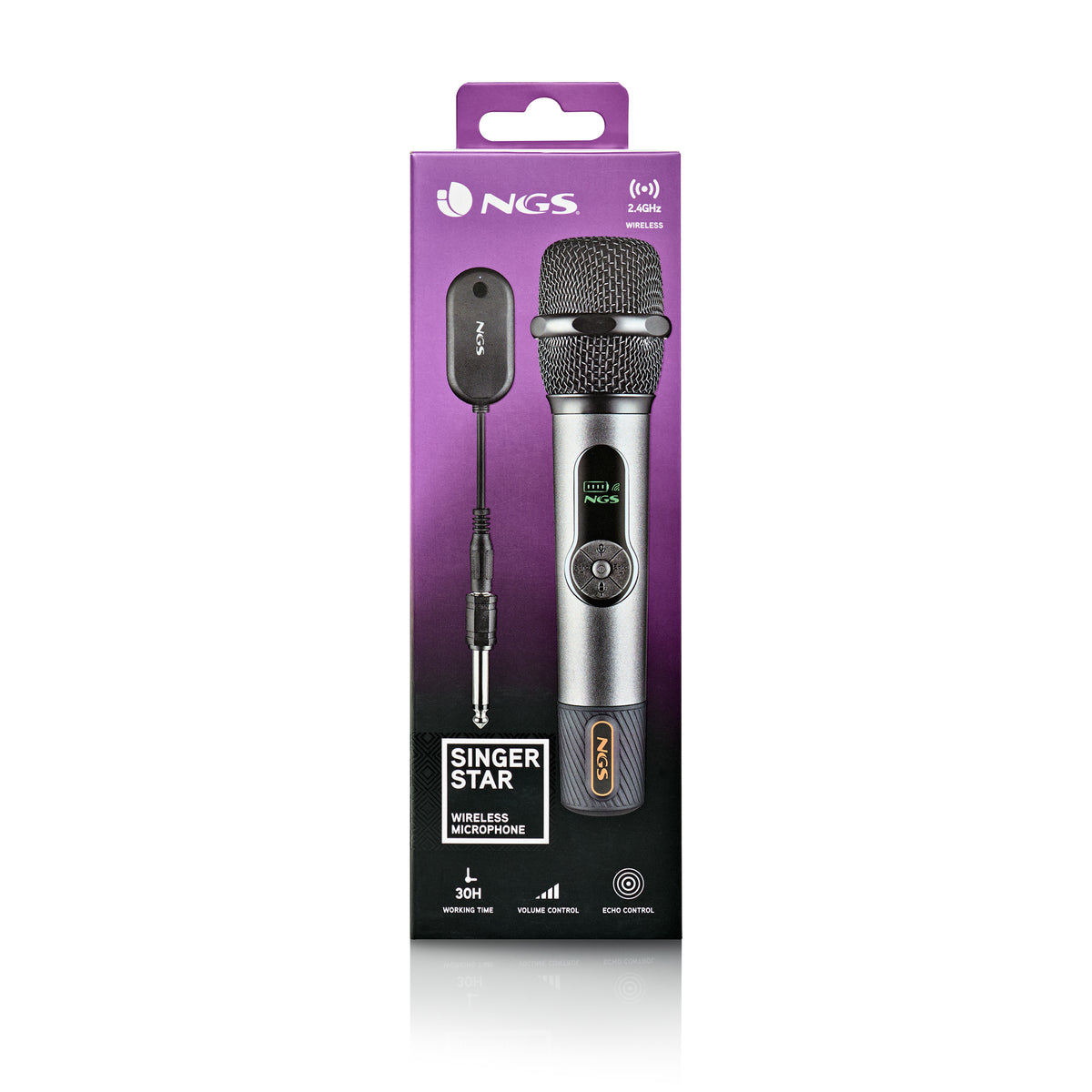 Microfone NGS Micrófono Sem Fios SINGERSTAR vocal din. - imagem 12
