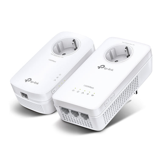 Adaptador de Rede TP-Link Powerline station TL-WPA8631P Kit / TL-WPA8631P KIT branco Multipack