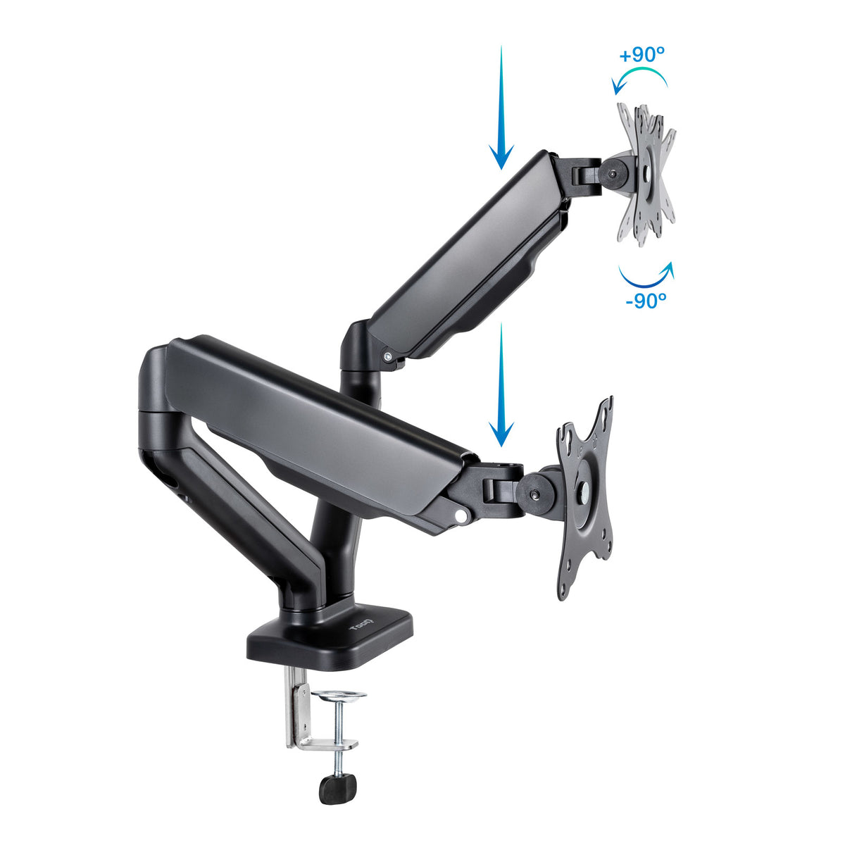 Suporte de Monitor Tooq DB5132TNR-B mesa 2 brazos 17"-32" - imagem 6