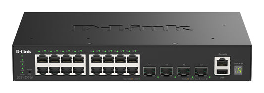 Switch de Rede D-Link DGS-1530-20/E 16xGb 4x10G SFP+