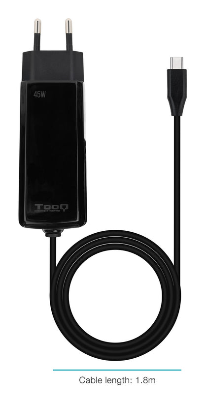Carregador para Portátil Tooq GAN USB-C PD 45W Cúbico - imagem 6