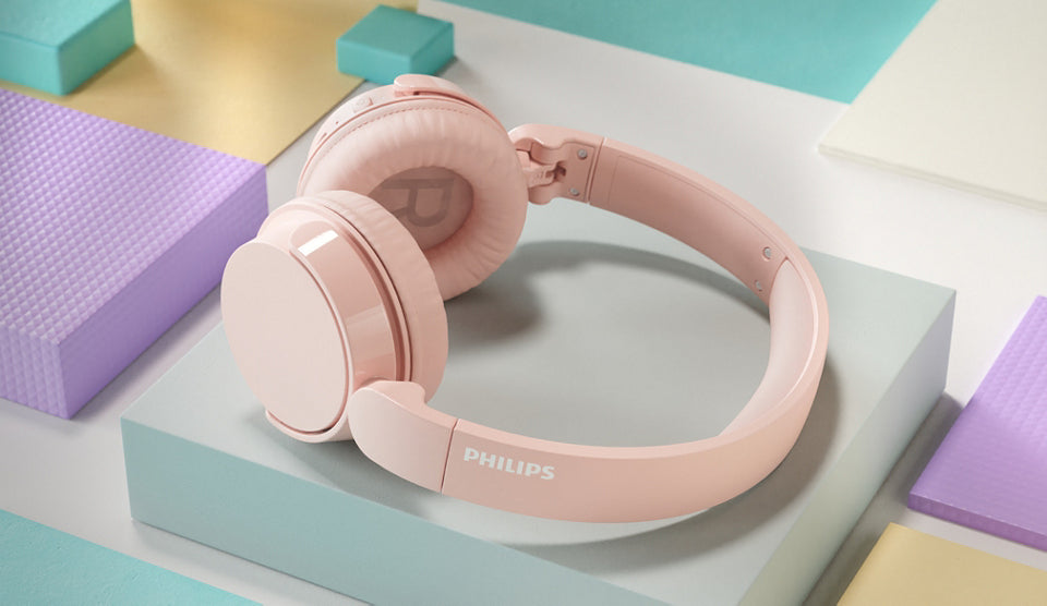 Auscultadores sem fios Philips TAH4209PK/ com microfone/ Bluetooth/ Rosas