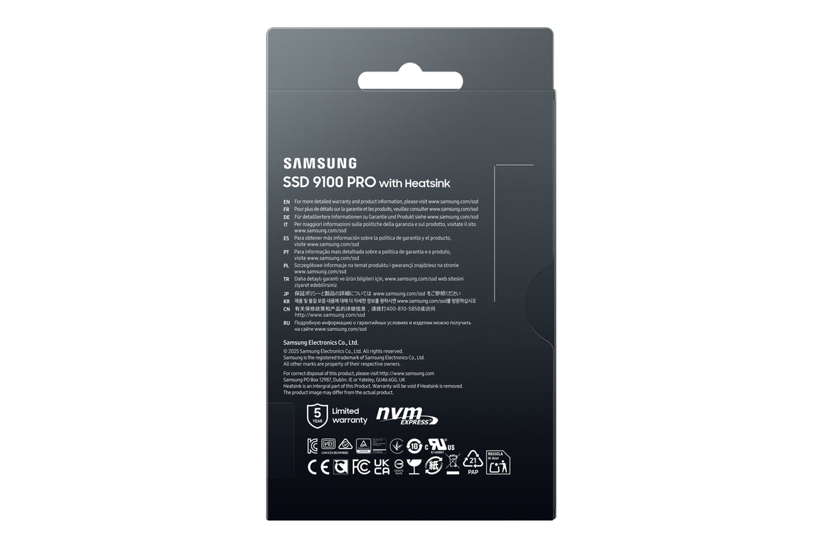 Disco SSD Samsung 9100 PRO HS 1TB PCIe 5.0 14700 MB-s - imagem 14
