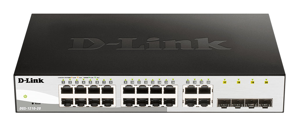 Bastidor D-Link DGS-1210-20/E Switch 16xGB 4xSFP Combo