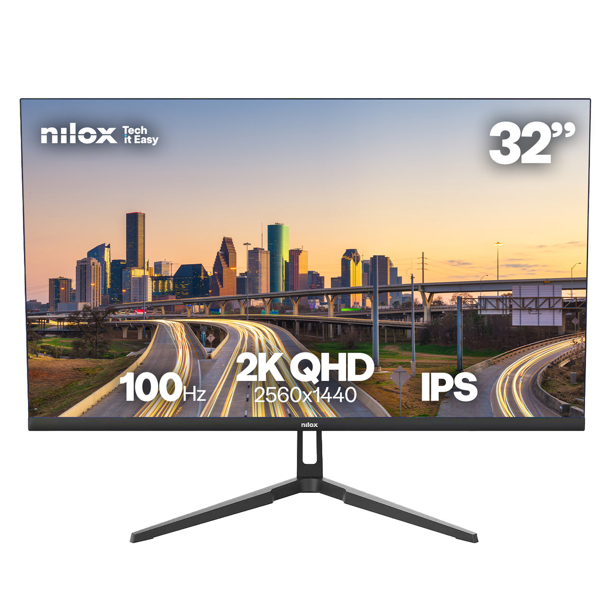 Monitor Nilox NXM322K1001 32" IPS 100Hz HDMI DP 2K - imagem 3