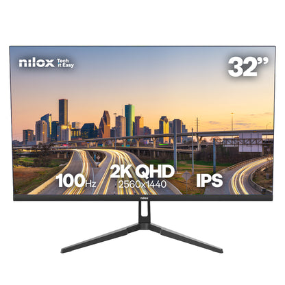 Monitor Nilox NXM322K1001 32" IPS 100Hz HDMI DP 2K - imagem 3