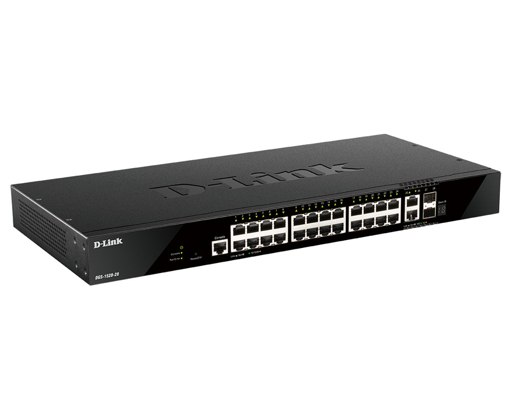 Bastidor D-Link DGS-1520-28/E Switch 24xGbE 2x10GbE 2xSFP+ - imagem 5