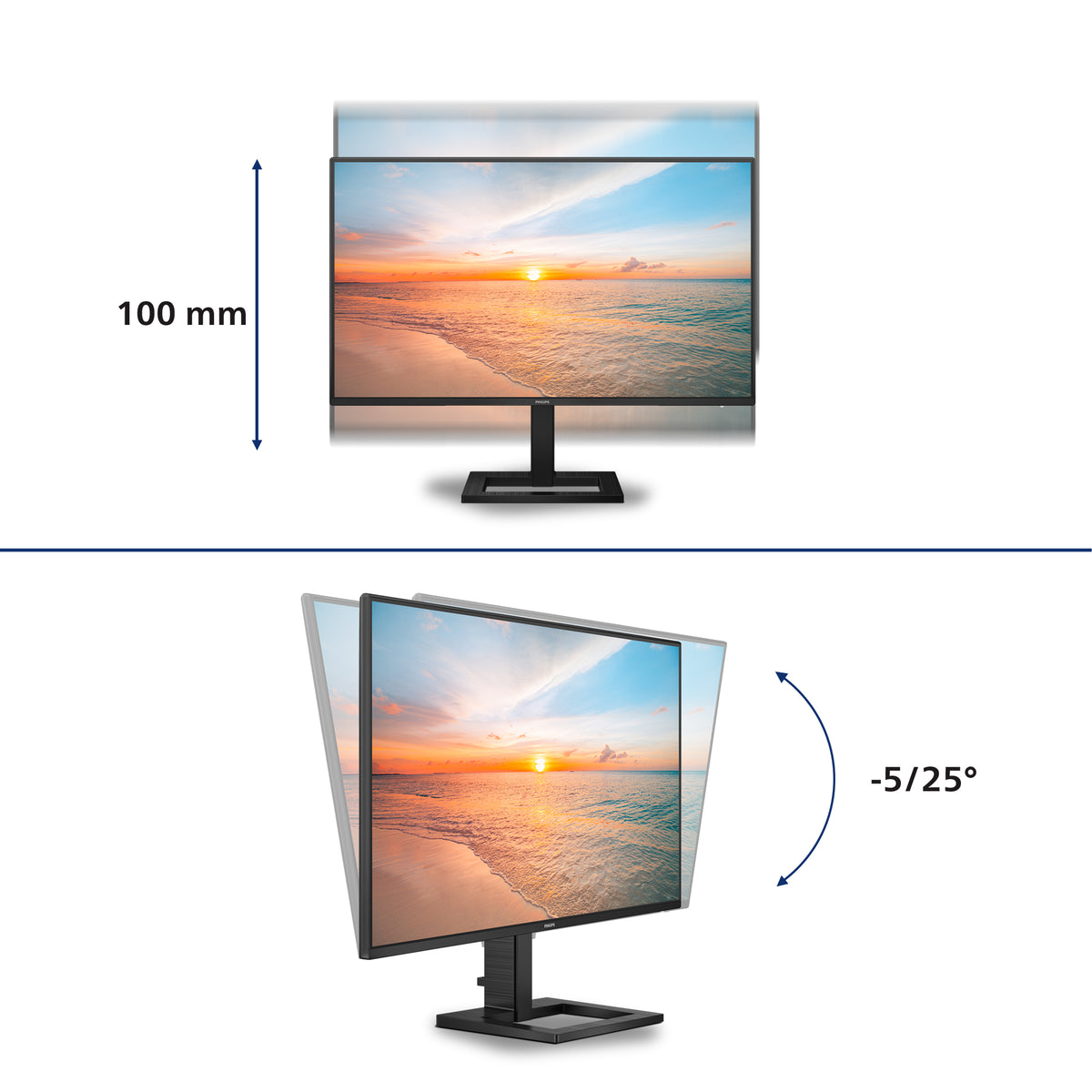 Monitor Philips 27E1N1600AE 27"QHD 100h USBc MM - imagem 8