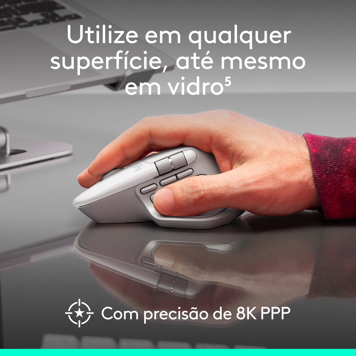Rato Logitech MX Master 4 for Mac / 910-007577 prateado - imagem 50