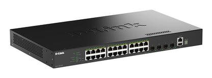Switch de Rede D-Link DGS-1530-28P/E 24xGB PoE 4xSFP+ 370W - imagem 4