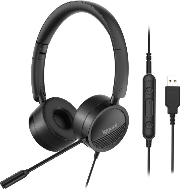 Auscultadores iggual auscultadores com micro Dual Tech USB/3,5 mm - imagem 6