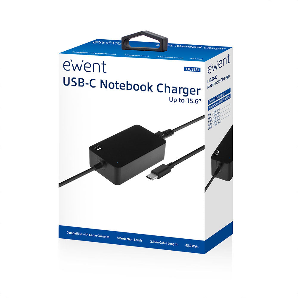 Carregador para Portátil Ewent SLIM DE Portátil USB-C DE 45W - imagem 6