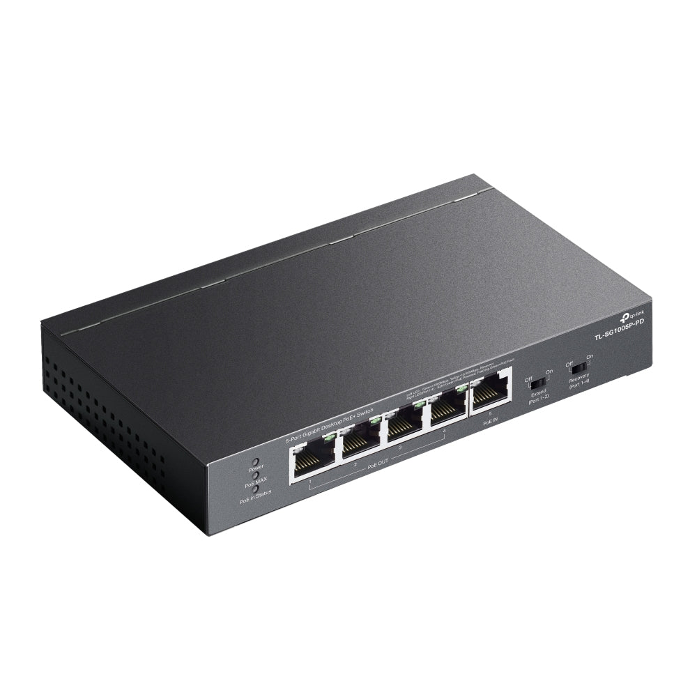 Switch de Rede TP-Link TL-SG1005P-PD 1xPoE++ In 4xPoE+ Out - imagem 8