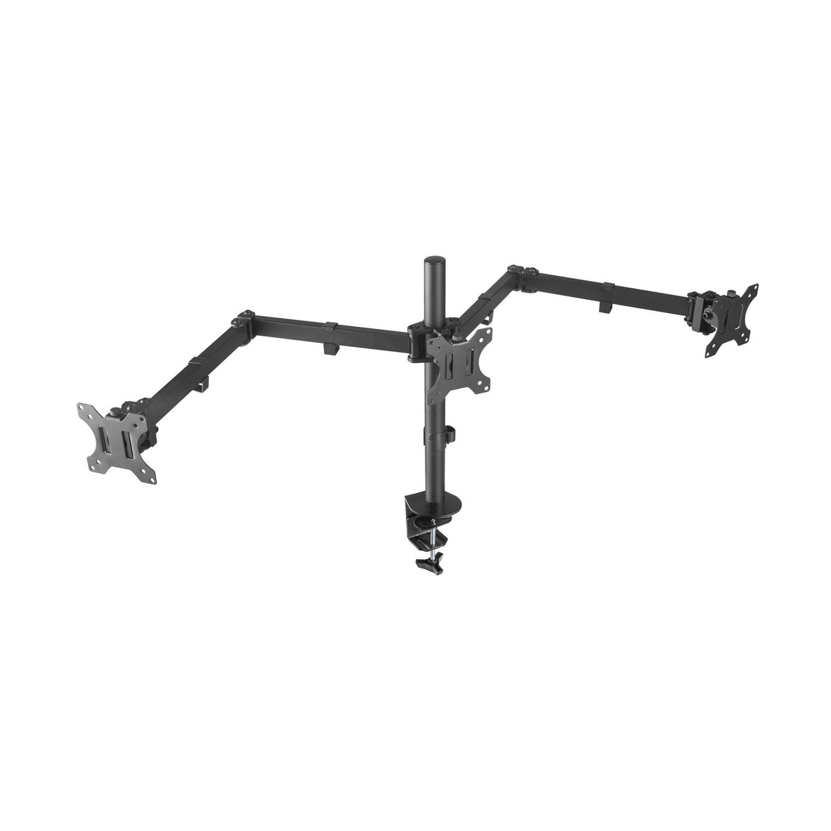 Suporte de mesa para 3 monitores Aisens DT27TSR-061/ Girar/Inclinar/Amarrar 7kg