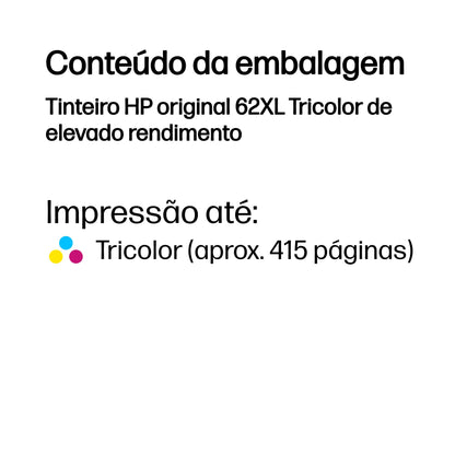 HP Ink 62XL / C2P07AE C,M,e XL - imagem 4