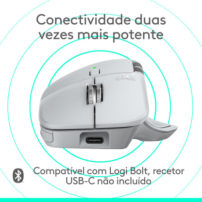 Rato Logitech MX Master 4 for Mac / 910-007576 prateado, branco - imagem 12
