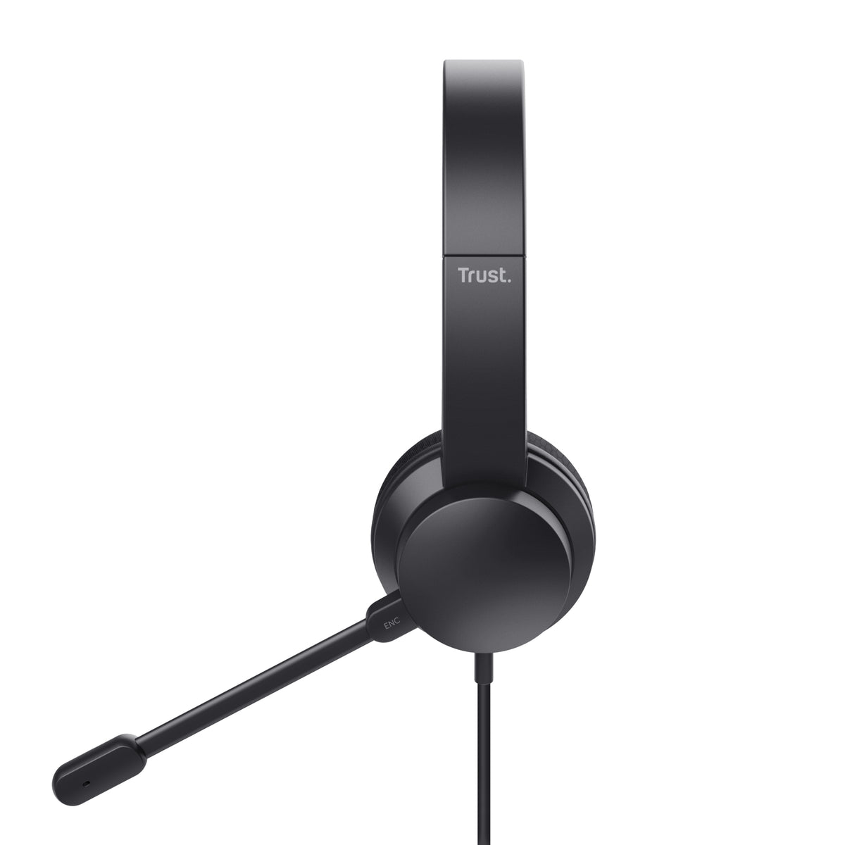 Auscultadores Trust Ayda/ com microfone/ USB/ preto