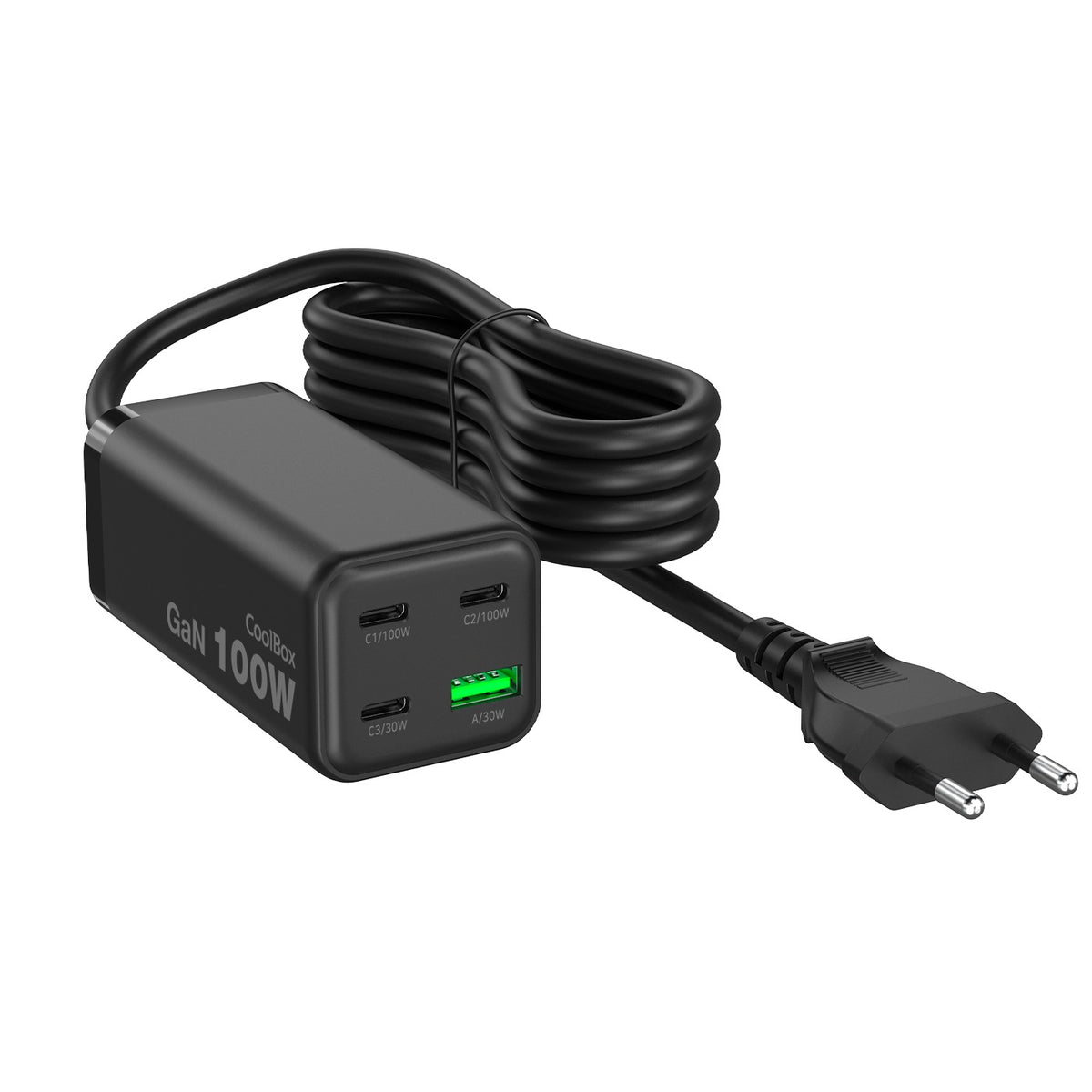 Carregador para Portátil CoolBox Estación Carga USB 100W Gan C+C+C+A S.Mesa - imagem 3