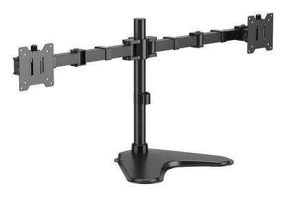 Suporte de secretária para 2 monitores Aisens DT35TSR-361/ Girar/ Inclinar/ Amarrar 20kg