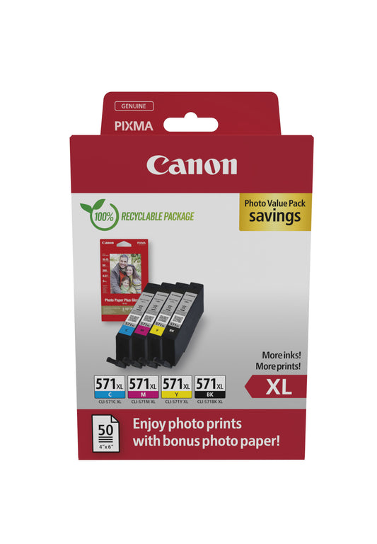 Canon Ink CLI-571XL / 0332C006 BK,C,M,e XL Multipack