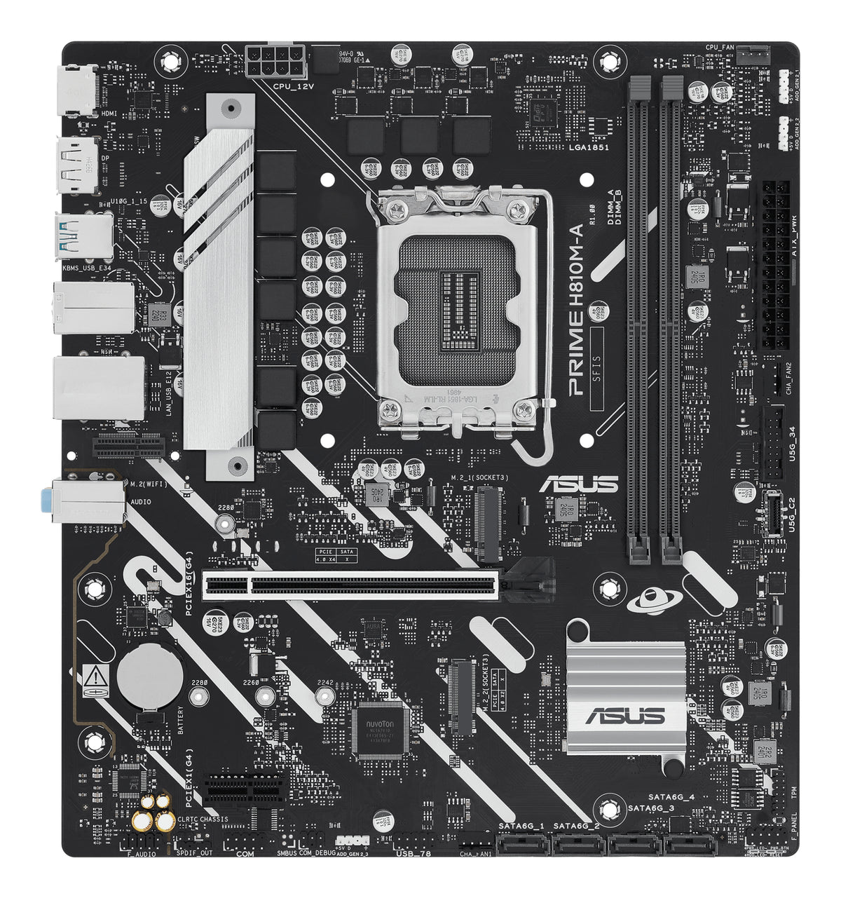 ASUS Placa Base PRIME H810M-A-CSM mATX 1851 - imagem 9