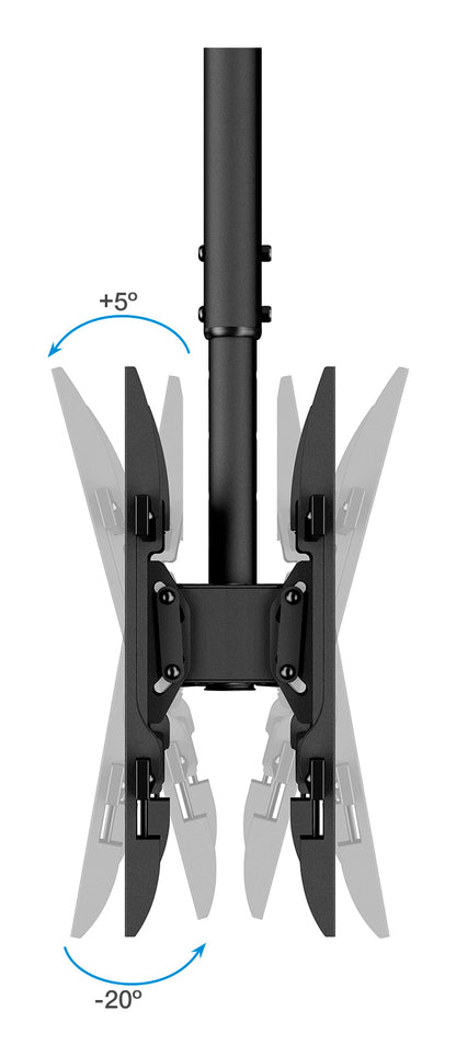 Suporte TV Tooq LPCE2286TSLI-B Teto 2 TV 43"-86" - imagem 9