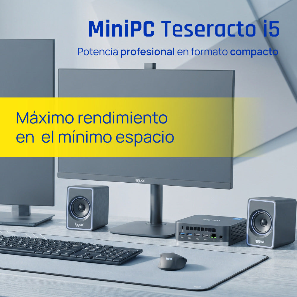 Mini PC iggual Teseracto i5 1235U 8+256 2HDMI W11P - imagem 6