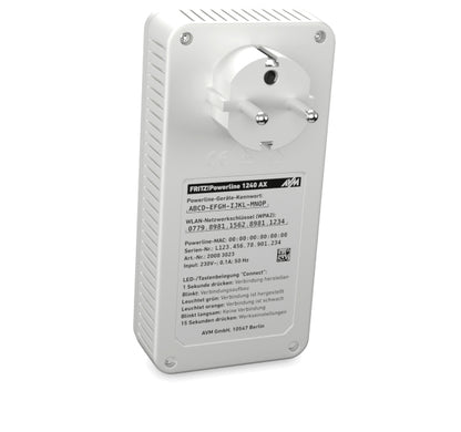 Sistema Mesh Wi-Fi Fritz! Powerline 1240 AX WLAN Set 2xGbE - imagem 12