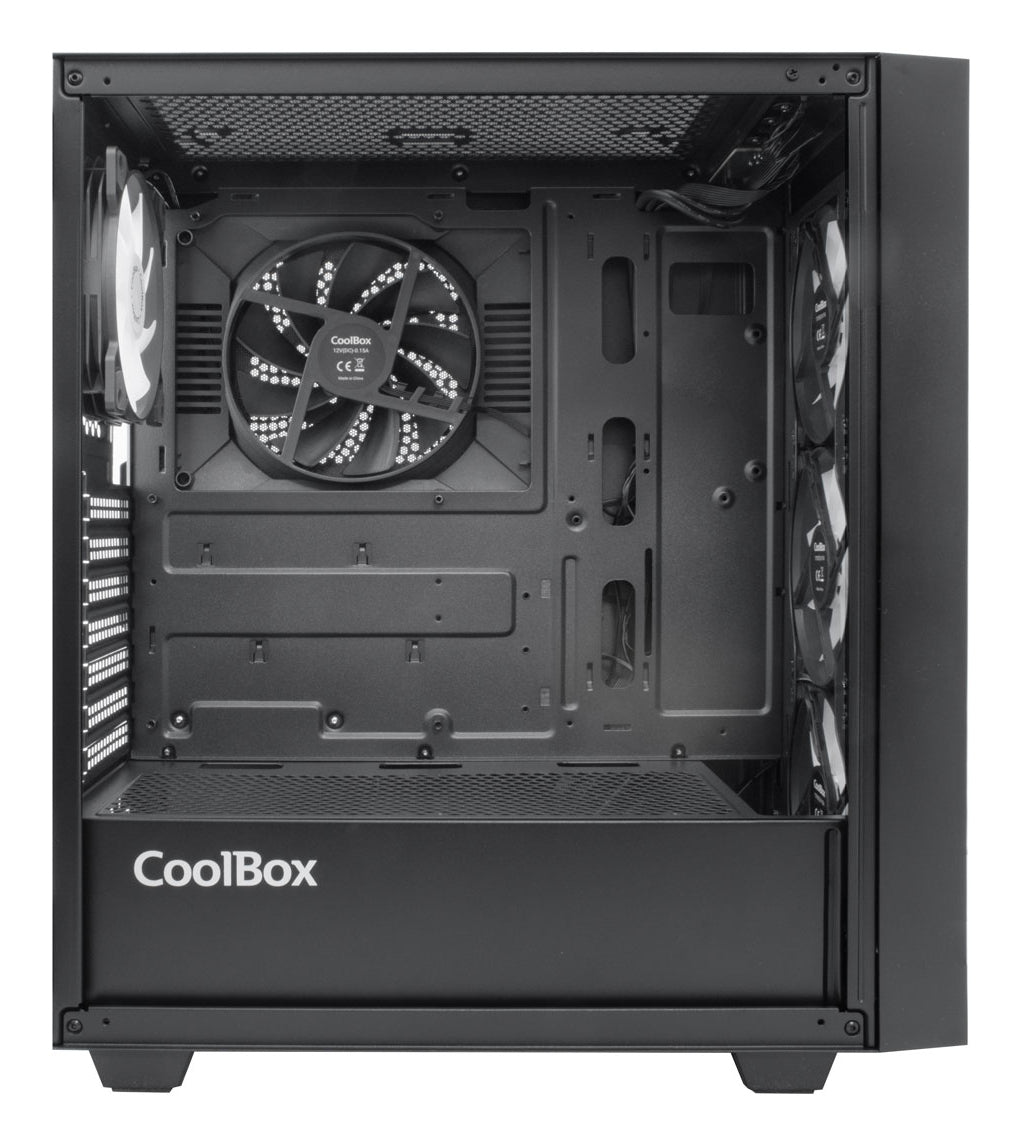 Caixa de Computador Coolbox Caja Gaming ATX GA300 GRIDLINE preto - imagem 9