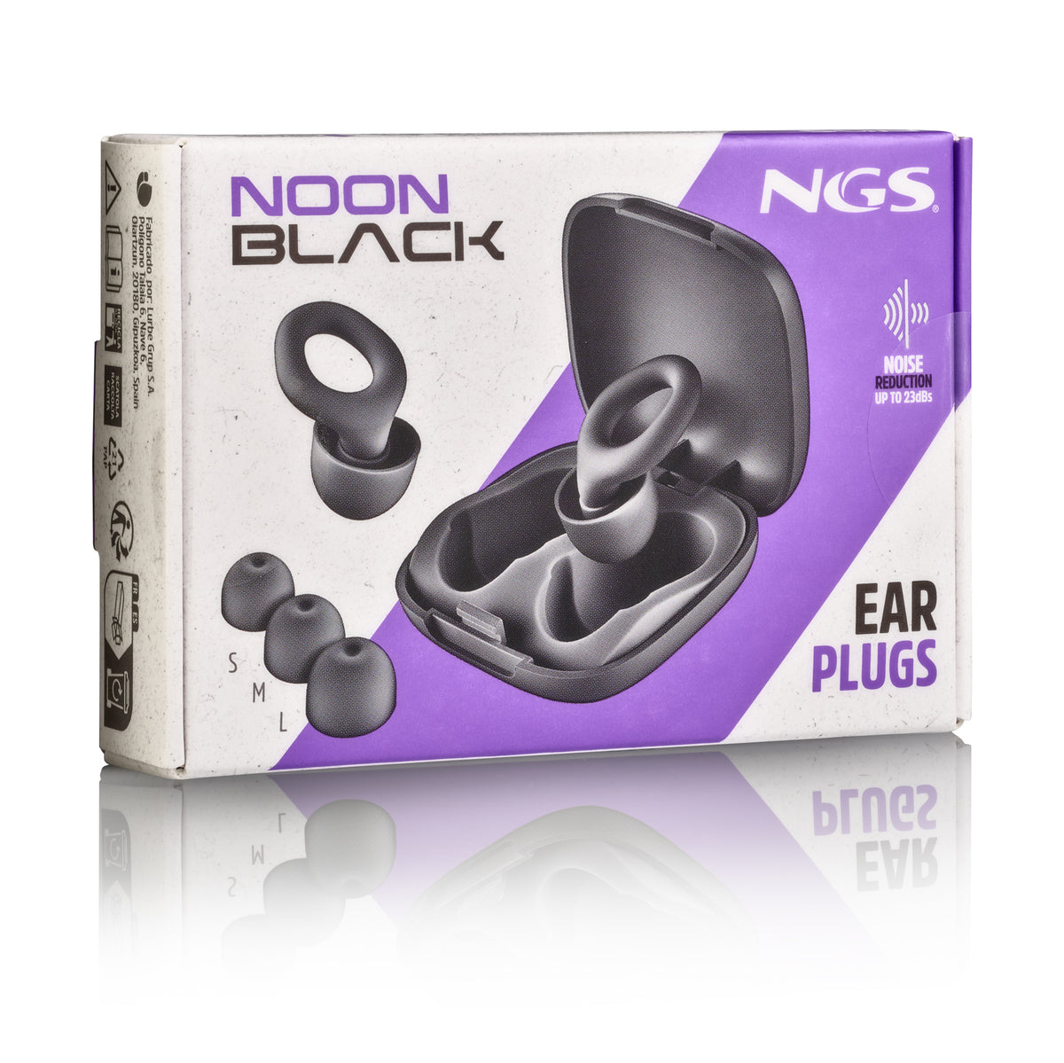Auscultadores NGS NOONBLACK TAPONES SILICONA FUNDA Preto - imagem 14