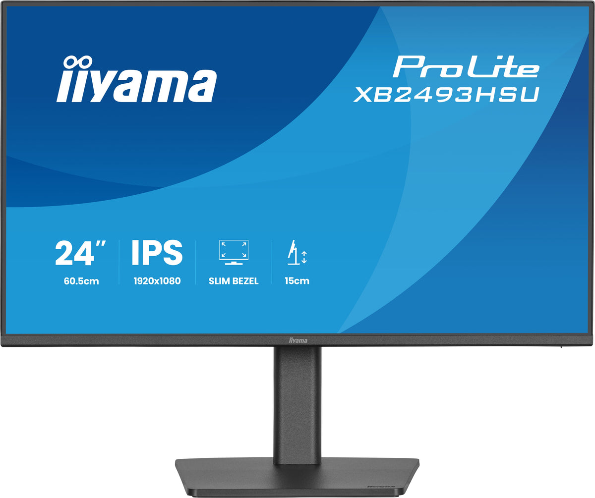 Monitor iiyama ProLite XB2493HSU / XB2493HSU-B1 preto - imagem 3