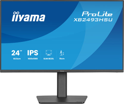 Monitor iiyama ProLite XB2493HSU / XB2493HSU-B1 preto - imagem 3
