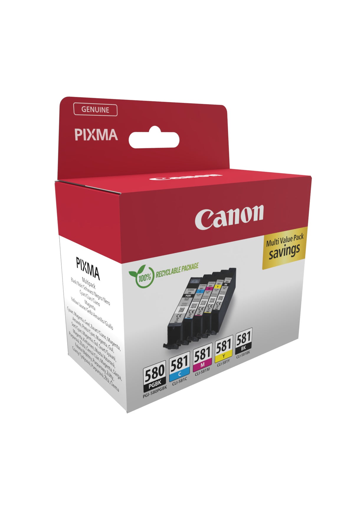 Canon Ink PGI-580/CLI-581 / 2078C007 BK,PBK,C,M,e Multipack - imagem 11