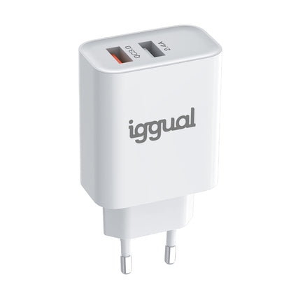 Carregador iggual doble 2xUSB carga rápida QC3.0 30W - imagem 11