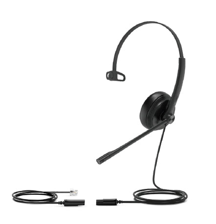 Auscultadores Yealink YHS34 Mono auscultadores monoaurales RJ