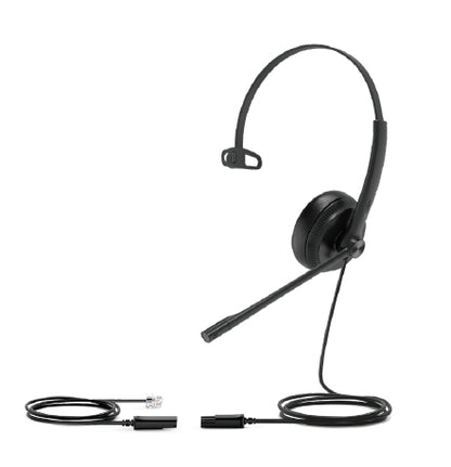 Auscultadores Yealink YHS34 Mono auscultadores monoaurales RJ