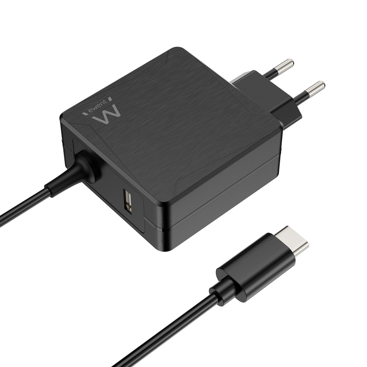 Carregador Ewent USB-CPD 65W + Puerto USB-A