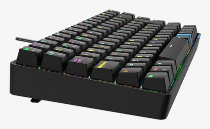 Teclado Hiditec Gaming GM1K Switches vermelho - imagem 40