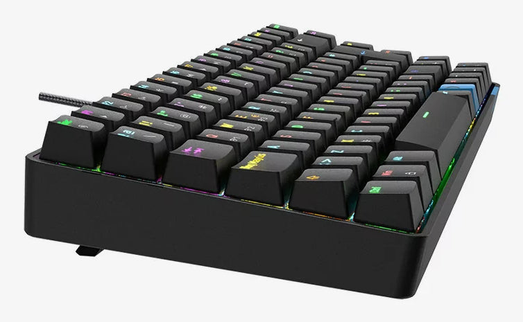 Teclado Hiditec Gaming GM1K Switches vermelho - imagem 54