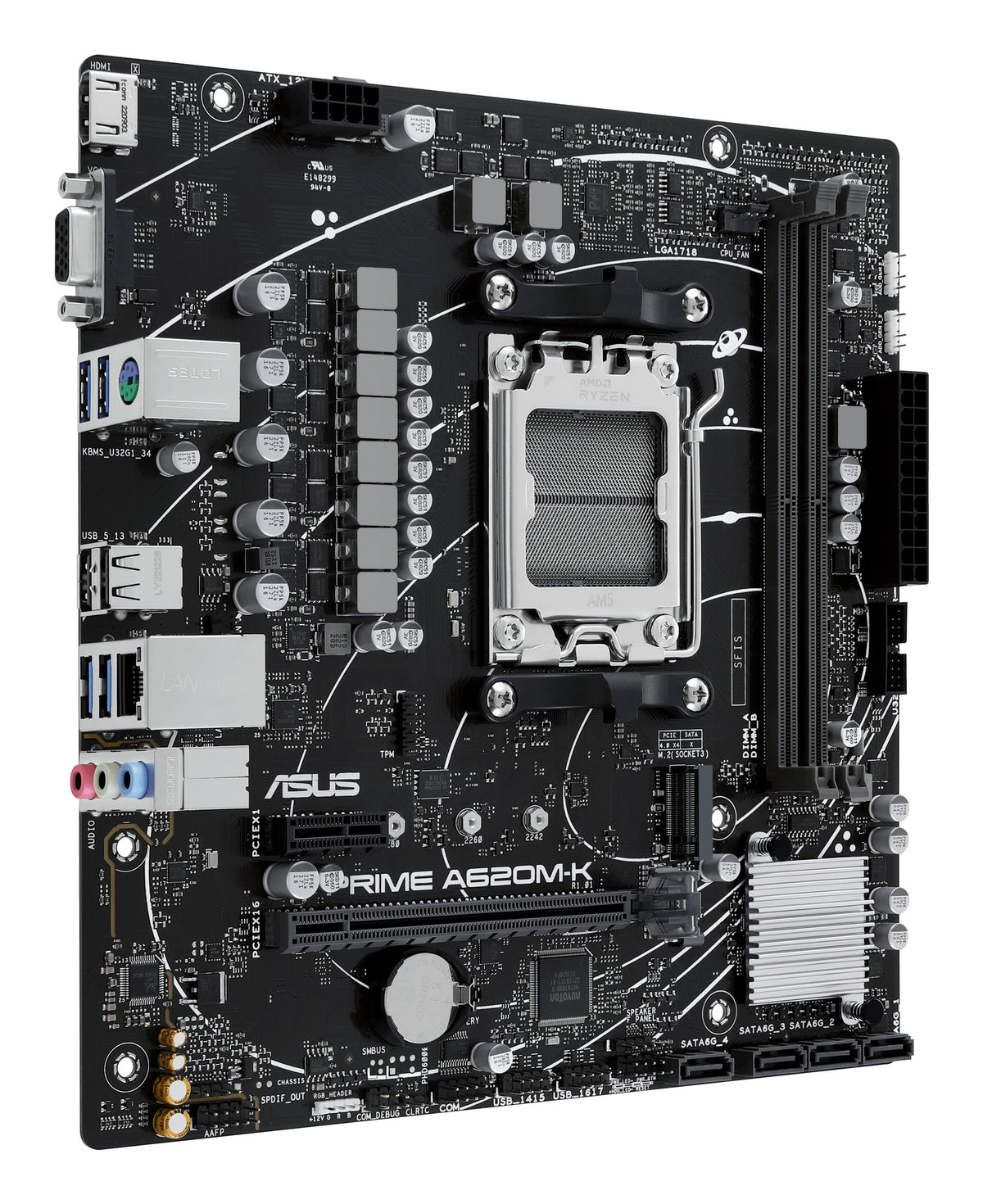 ASUS Placa Base PRIME A620M-K mATX AM5 - imagem 5
