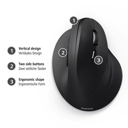 Rato Hama 182698 / 00182698 preto - imagem 5