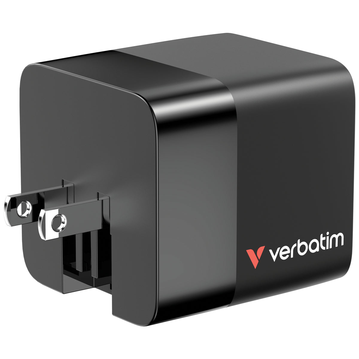 Carregador Verbatim 65W 2 Port mit einfahrbarem Kabel / 32217 preto - imagem 5