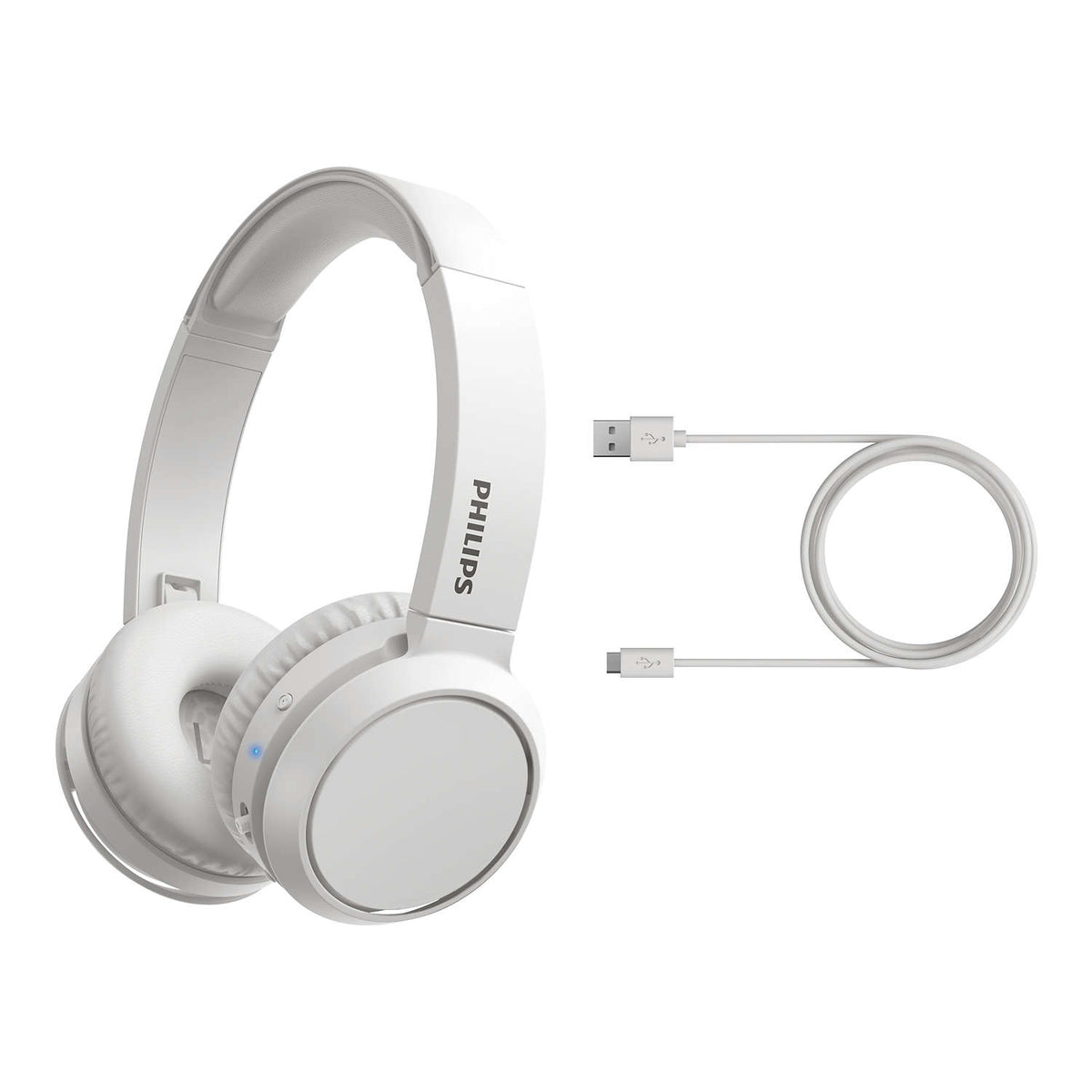 Auscultadores Philips TAH4205/ sem fios/ com microfone/ Bluetooth/ Branco